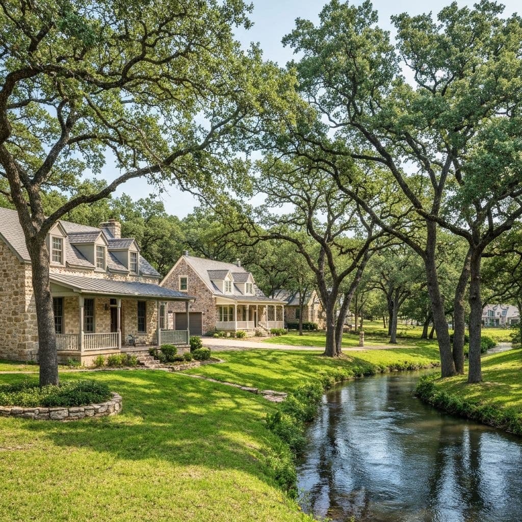 Residential homes in Salado, Texas